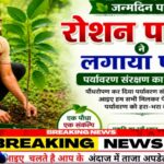 जन्मदिन पर रोशन पांडे ने लगाया पौधा, पर्यावरण संरक्षण का दिया संदेश